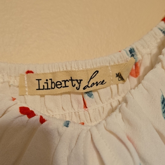 Liberty Love White Dress with Cherry Print SZ S - Picture 2 of 8